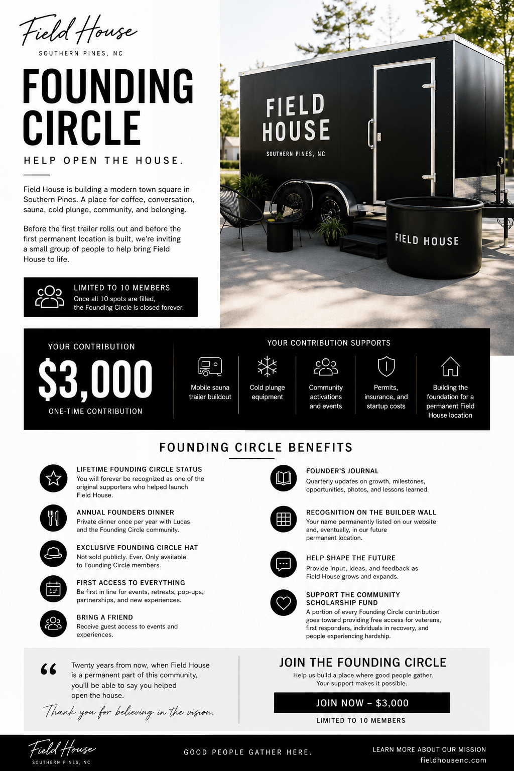 FOUNDING PARTNER - FIELD HOUSE