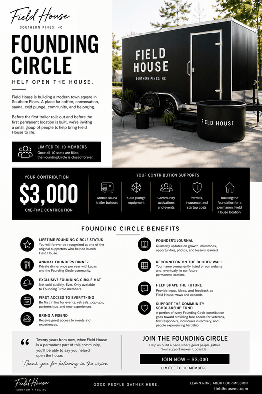 FOUNDING PARTNER - FIELD HOUSE